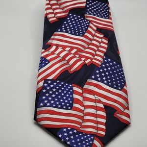 Hand Made Patriotic Americana Men's Tie